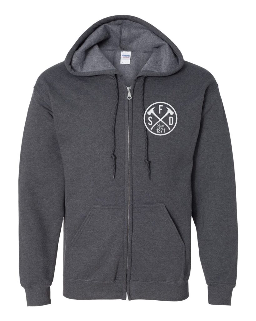 Gildan 18600 Dark Heather Front High